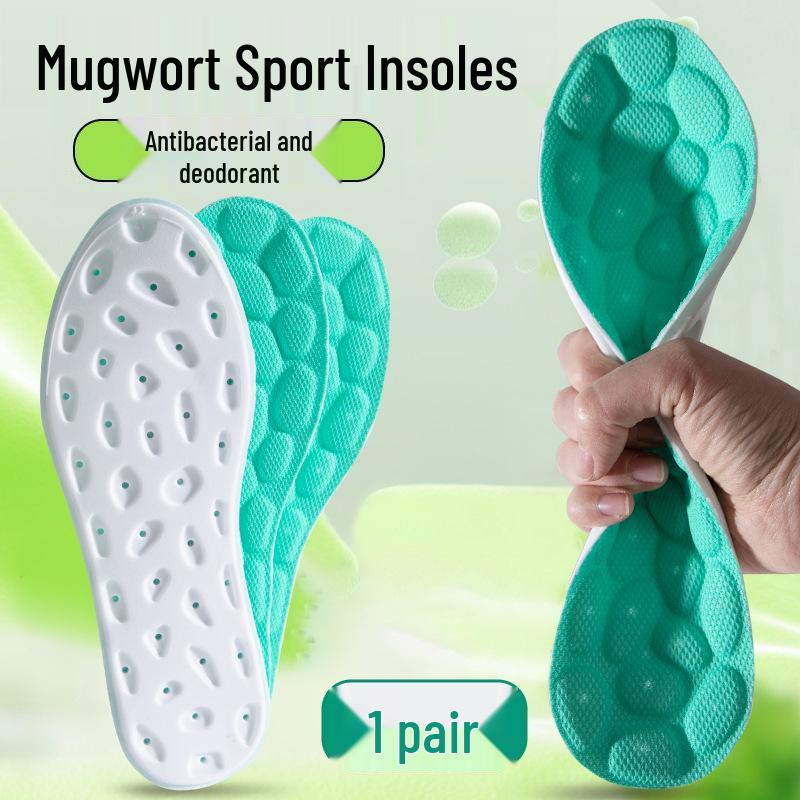 Third Gen PU Acupressure Insoles: Super Soft, Antibacterial, Deodorizing, Sweat-Absorbent & Breathable