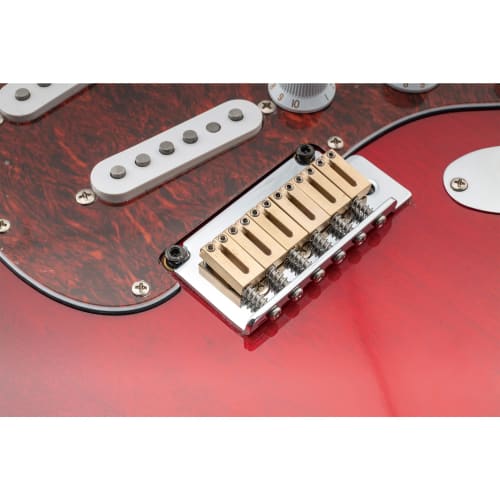 Musiclily Ultra 10.5mm Offset Brass Guitar Saddles, Offset Style, for American Strat/Telecaster Electric Guitars, Original Colors (Set of 6)