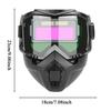 Schweißhelm mit UV-Schutz gegen hochintensives Licht, abnehmbare Schweißkappen, automatische Verdunkelung, Schutzstufe, Schweißmaske