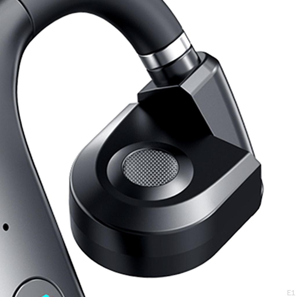 Clip on Cordless Headset Earbuds Earhook 5.3 Handsfree Long Standby Time Waterproof Open Ear