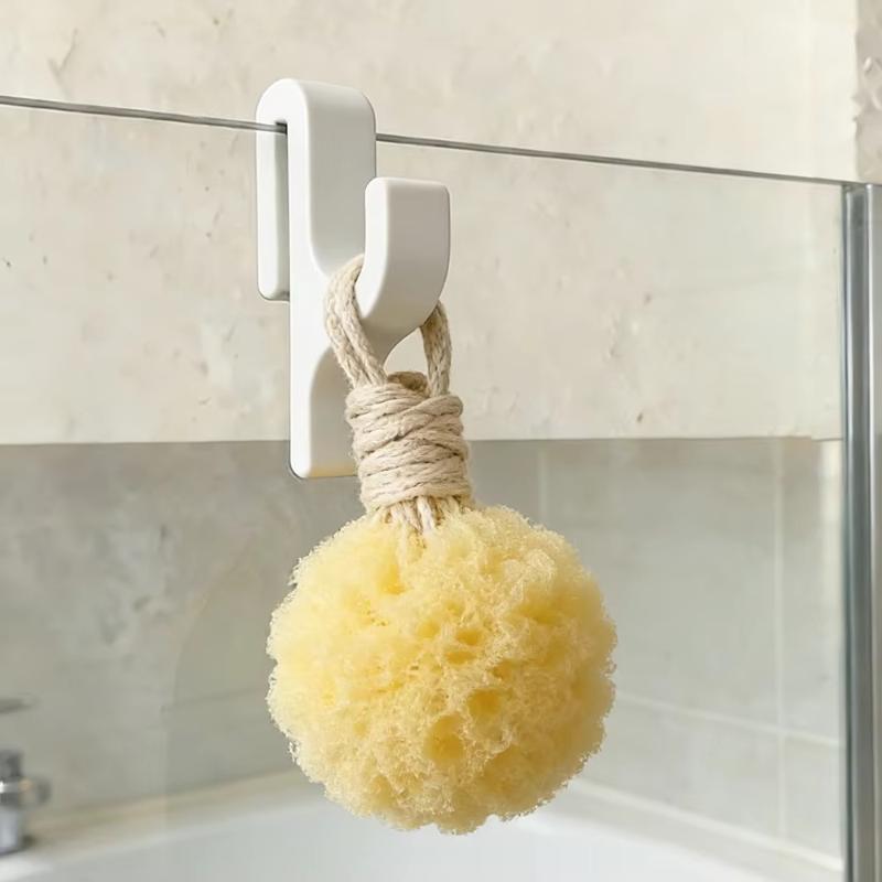 Portable Multifunctional Glass Door Robe Hooks Movable Towel Hangers for Bathroom Travel Shower Use