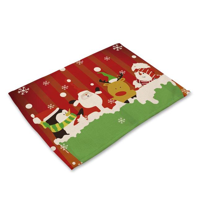 Buy Christmas Table Mat Christmas Placemat Santa Claus Table Napkin For