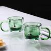 Transparent Cute Bear Mugs Double-layer Bear Tea Coffee Cup Milk Glass Glass Cup  Home Furnishings