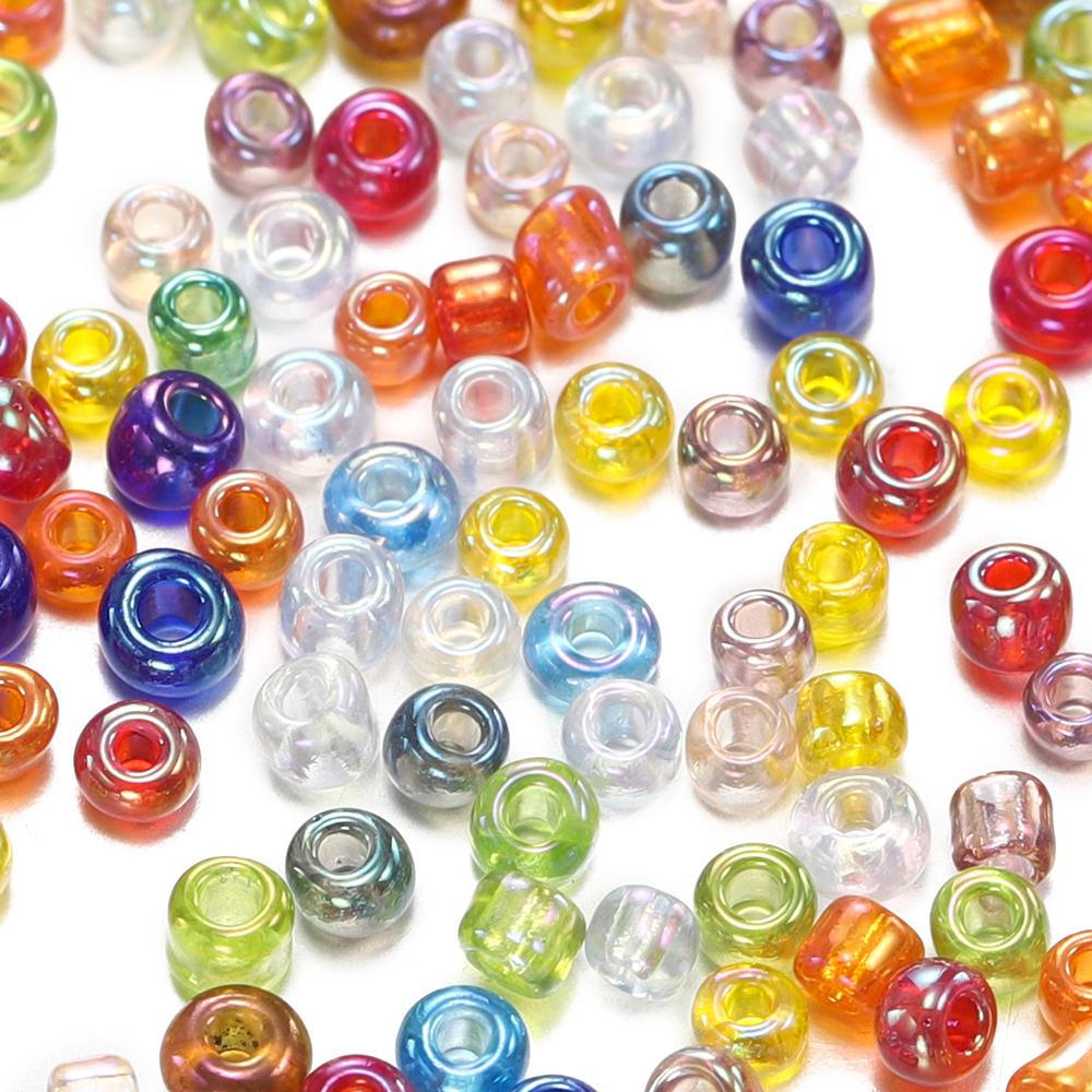 800/1600pcs 2mm Colorful Charm Seed Beads Glass Irregular Spacer Loose Bead for Necklace Earrings DIY Jewelry Making Supplies