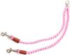 Double Dog Lead for 2 Dogs Connects Collar and Harness Pink - -