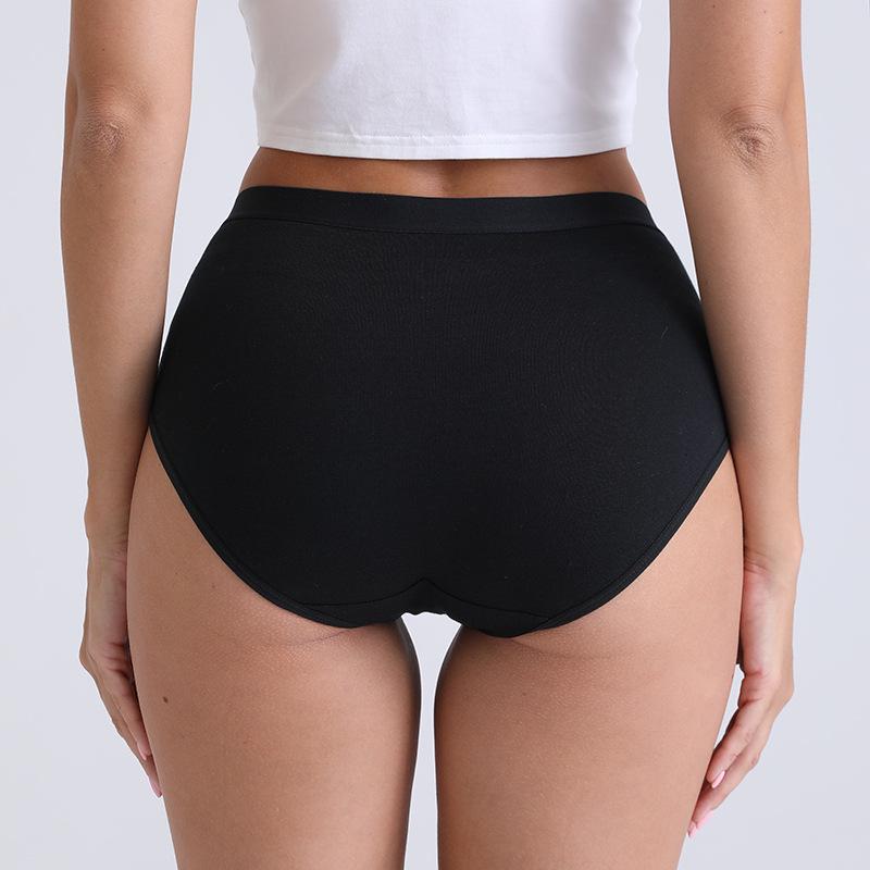 Plus Size Women's 200 Jin High Waist Breathable Cotton Panties - Abdomen Control & Hip Lift for Middle-Aged and Elderly