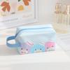 Head Pochacco Polka Dots Pu Travel Storage Bag For Cosmetics And Use Stationery