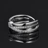 Korean Style Adjustable Multi-layer Zircon Stackable Ring for Women