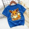 Children's Pure Cotton T-shirt with Pokémon Jigglypuff Design, Suitable for Summer 2026, Loose-fitting Top for Girls, Y2K Style.