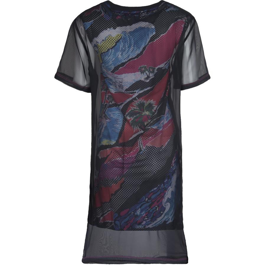 Adidas Originals Fashion Round Neck Letter Print Long Sleeve Dress Women dresses Black BK1952