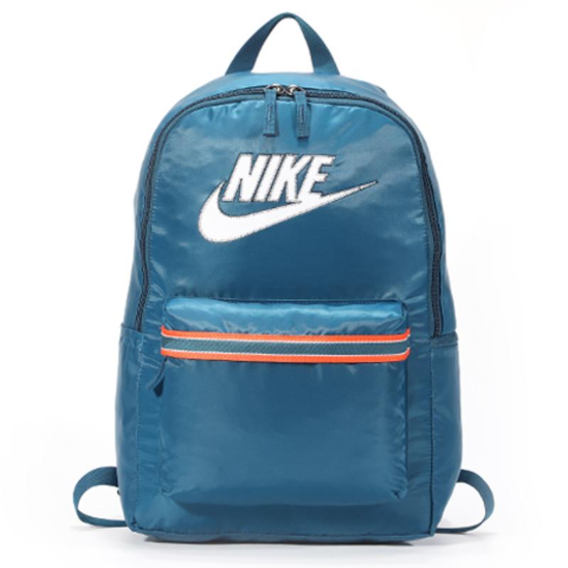 Nike Heritage Polyester Backpack Regular Unisex Blue Casual BA6092-474