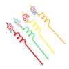 4 Pieces Silicone Straws Festival Party Milk Juice Coffee Tea Decor Straws Home Bar Kitchen Tableware Serveware