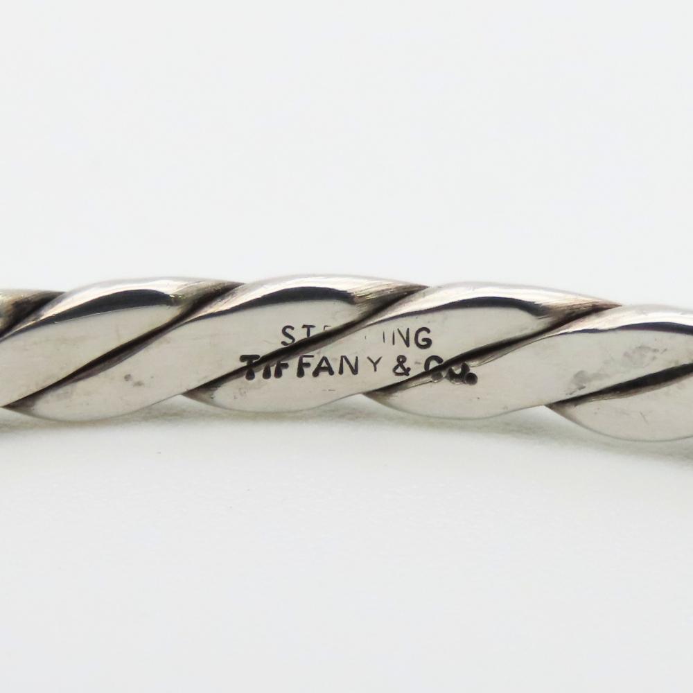 Used TIFFANY&Co. Bracelet Knife Edge Twist Sterling Silver 11.0g Silver Bangle
