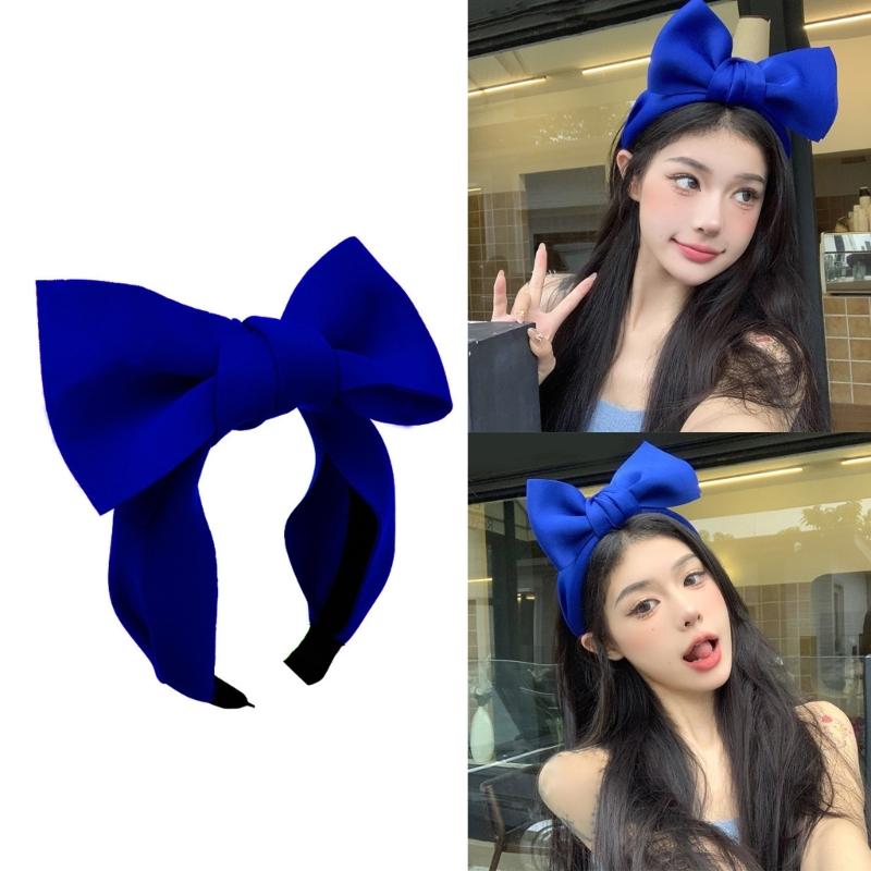 Rosa Schleife Breite Stirnbänder Lieblicher Prinzessinnen Kopfschmuck Gepolsterte Haarbänder Accessoires Frühlings-Haarbänder Geburtstagsfeier