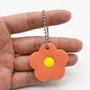Creative Flower Keychain Soft Access Card Holder Mini Flower Key Cover Cap  Girls