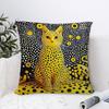 Yayoi Kusama Abstract Art Pumpkin Pillow Case Plush Fabric Soft Double Sided Print Home Sofa High Quality Cushion Cover Throw