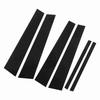 Side Pillar Post Trim 4D Style Glossy Black Replacement for Accord Sedan 9th Gen 2013?2017