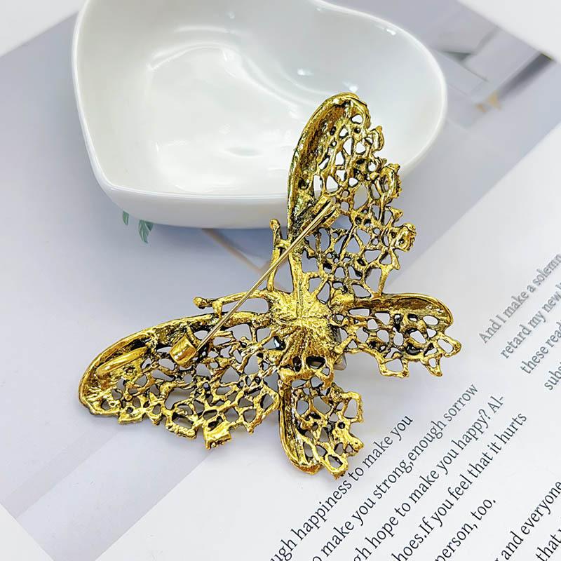 Wykwintne Moda Vintage Luksusowe Kryształowe Broszki Motylki Szpilki Dla Kobiet Płaszcz Biżuteria Akcesoria Prezent