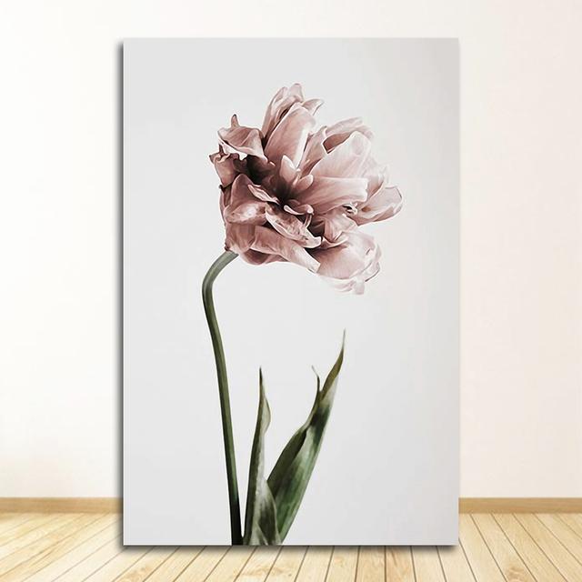 Do salonu druk na płótnie obraz olejny Home Decor tulipan na płótnie kwiaty i druki nordycki współczesny modułowy obraz ścienny
