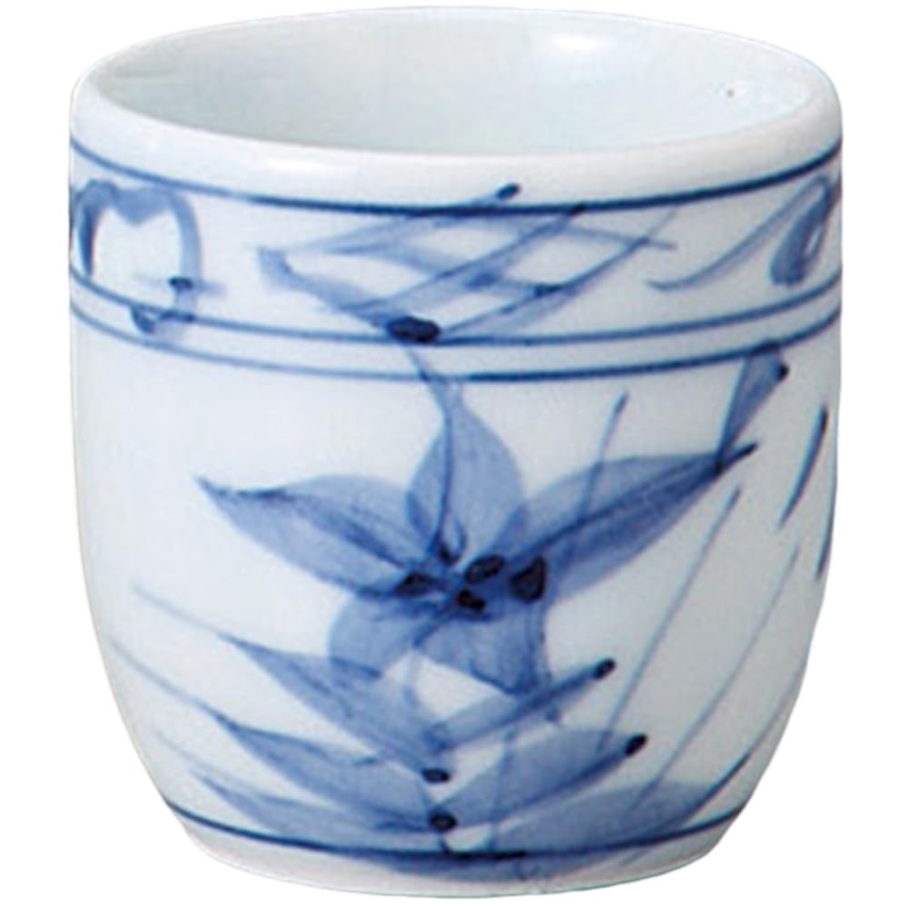 Sake Tokkuri and Ochoko x Kikyo Size Tokkuri and Sake Cup Set Mino Ware Ale-net Set, Set, 6.3cm H12.5cm, Approx. 160cc, 0.8 (2 pieces), Ceramic,