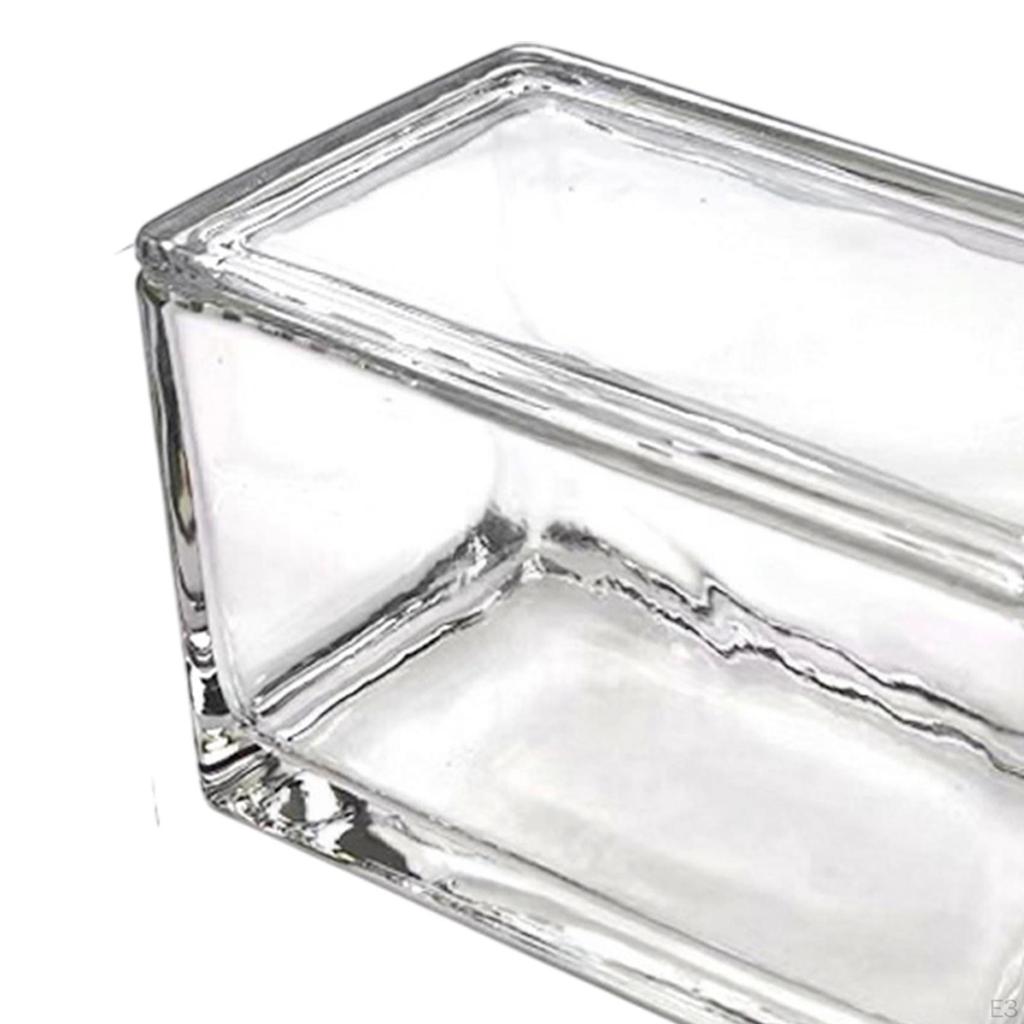 Laboratorní skleněná barvicí nádoba na sklíčka s víkem, nádoba s držákem vzorků