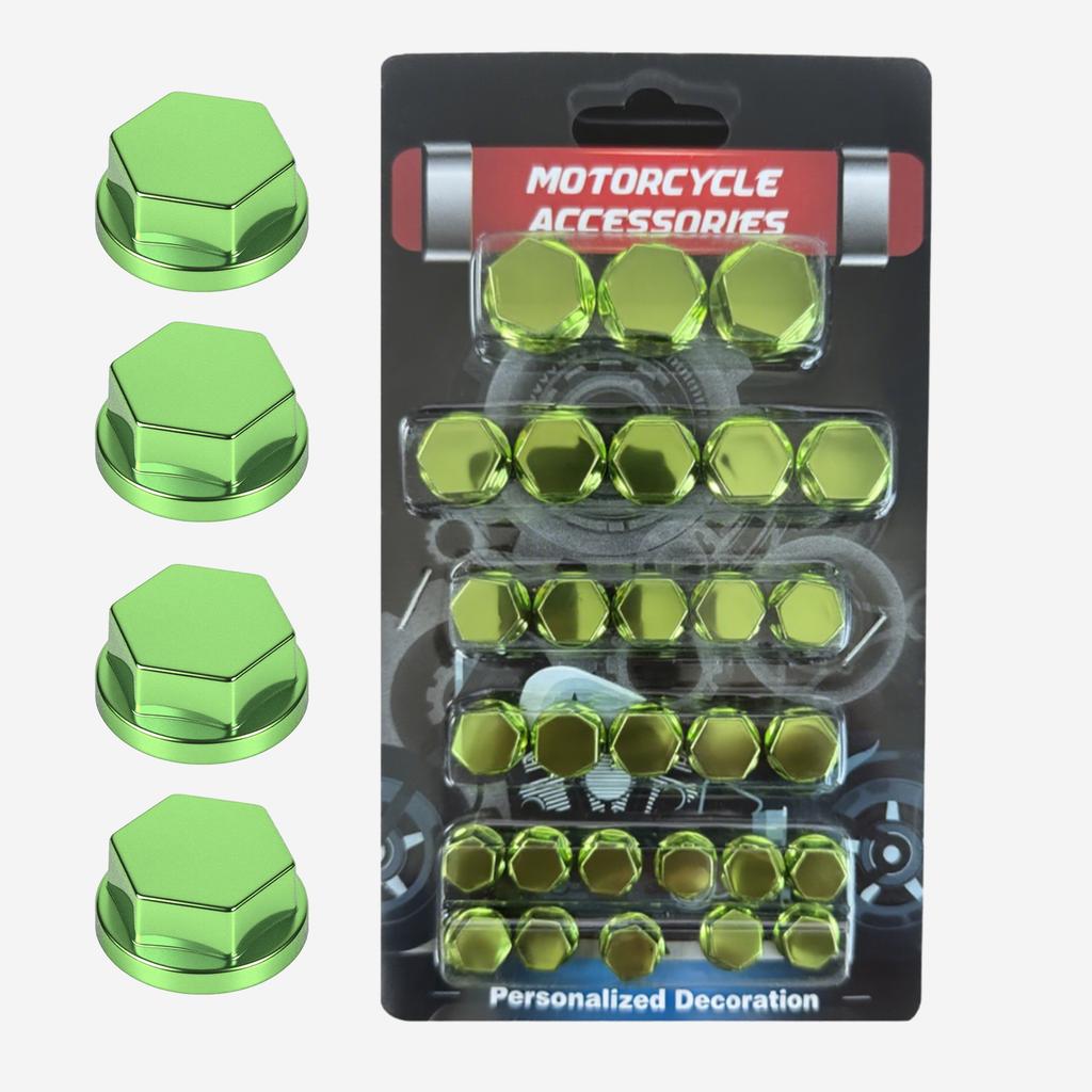 Motorcycle Screw Nut Bolt Cap Cover Decoration 30pcs Universal Plastic Plating Colorful Motorbike Styling Accessories for Honda