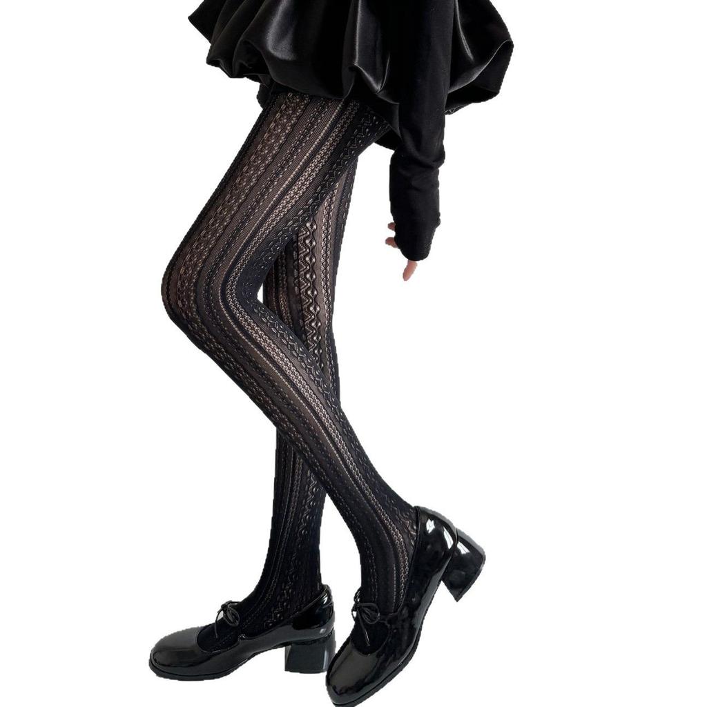 Mesh Socks Women's Spring and Summer Hollow Mesh Stockings Women's Anti-hook Silk Durable Long Tube Thin Japanese Pantyhose