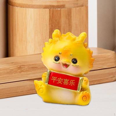 Dragon Sculpture Car Dashboard Ornament for Home Office Shelf Bookshelf Decoration