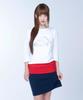 Laailai Drift Flow 3/4 Sleeve Tee (White)