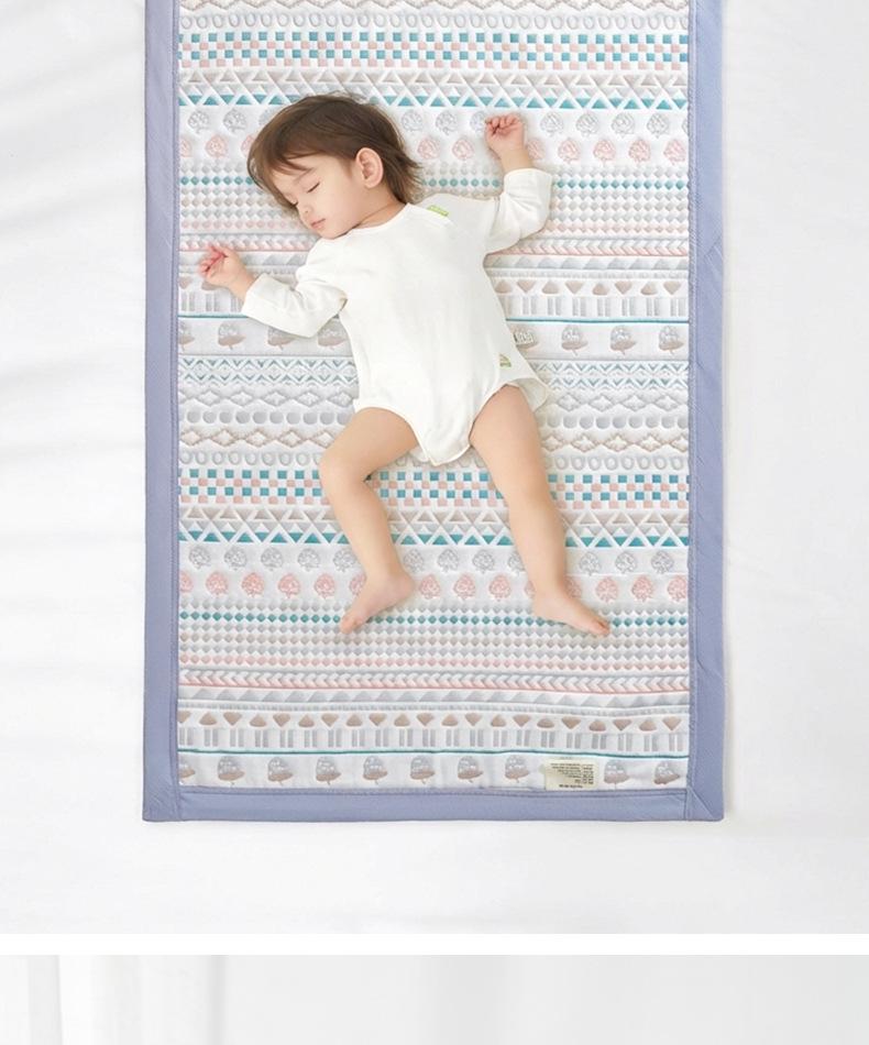 Soft & Nourishing Pure Cotton Gauze Summer Mat for Kids - Breathable, Washable Crib & Nap Mat