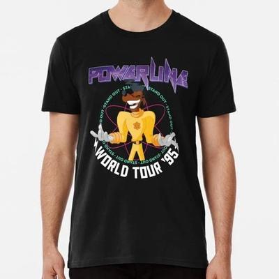 Powerline T-Shirt Tee Top Unisex Hergestellt in den USA 100% Baumwolle T-Shirt Herren Tees Top