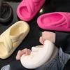 Fashion 2025Household Bathroom Slippers Women Trend Thick Sole EVA External Wear Couple Soft Sole Indoor Shower Slippers Casual Shoes