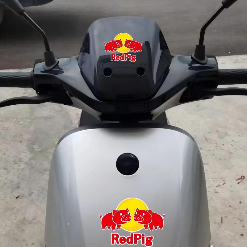 Adesivi Top Tube Casco Adesivo Squadra Ciclistica Tubo Sterzo Bici Adesivi Divertenti Maiale Rosso Adesivi Decorativi Per Manubrio Bici