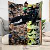 Real Madrid Graffiti Artwork Blanket Soft Warm Cozy Perfect for Livingroom Bed Bedding Four Seasons Multipurpose Modern
