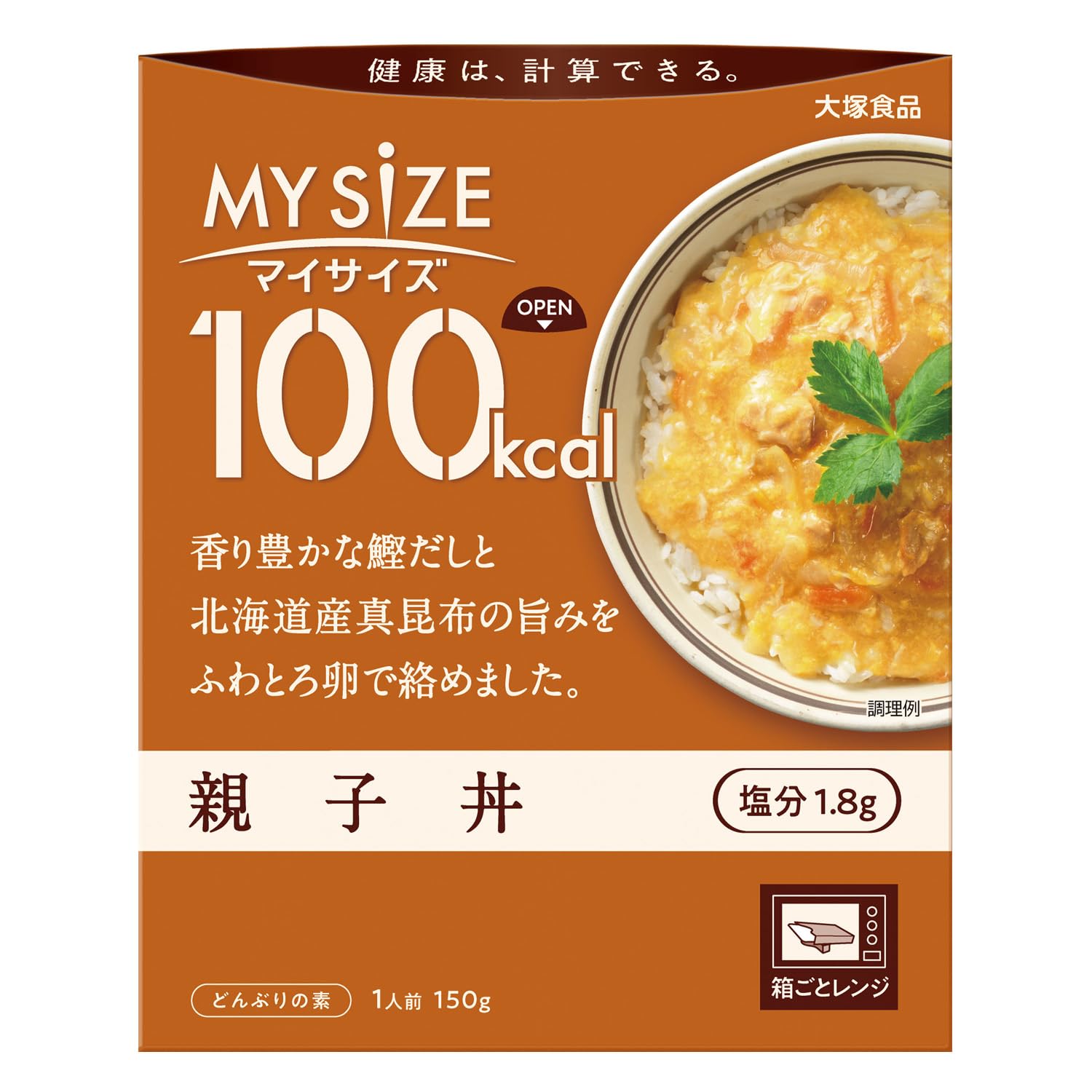 My Size Otsuka Foods 100kcal My Size Oyakodon and Egg Rice 150g x 10 and less than 2g of (Chicken Bowl) packs. Calorie-controlled, microwaveable, белый