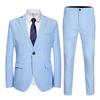 Men's Spring & Fall Casual Fashion Suits: Popular Two-Piece for Young Men, Groom & Best Man