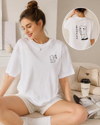 Stylish And Fun Print Koreanstyle Unisex Tshirt Harajukustyle Shortsleeve Tshirt Casual Summer Y2kstyle Puppy Print Tshirt