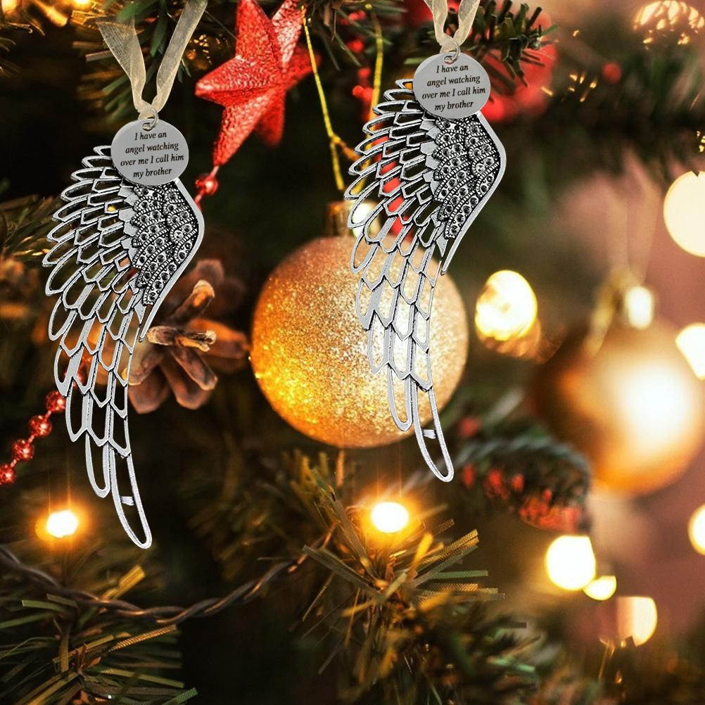 Christmas Angel Wings Ornament In Memory of Brother