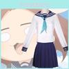 Stylische und entzückende Anime Cosplay Schuluniform aus Polyester-Spandex-Mischung, Mehrere Größenoptionen
