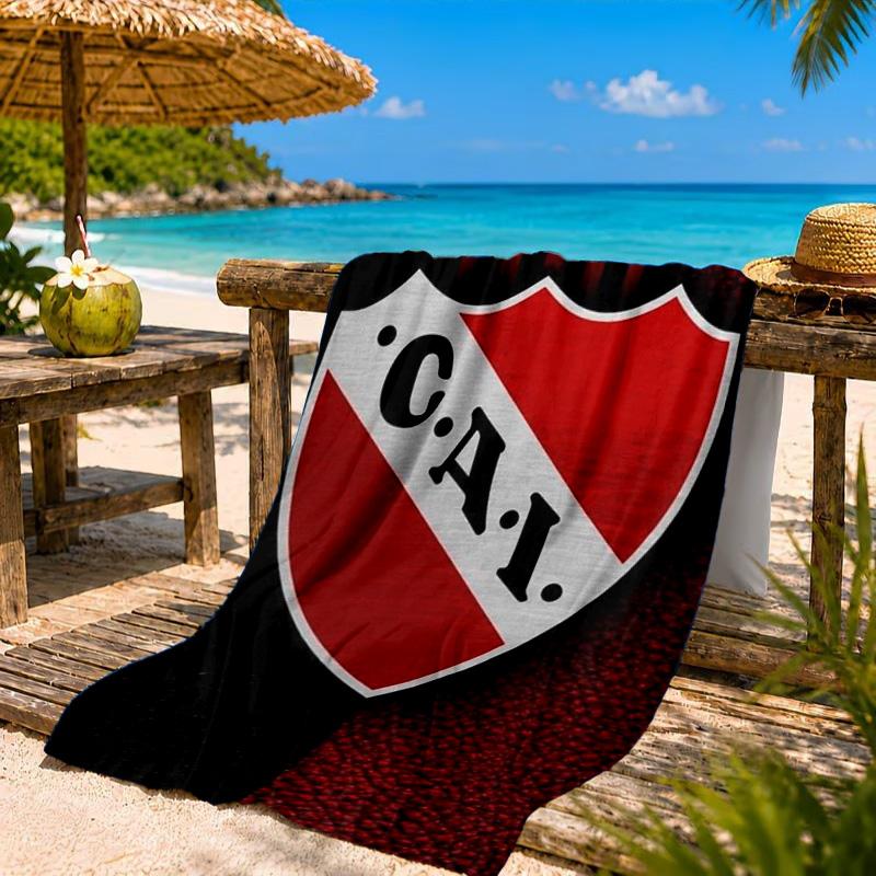 Club Atletico Independiente Beach Towel, Quick-drying, Easy to Care for, Suitable for Both Fitness and Beach Vacations,Sports Essential