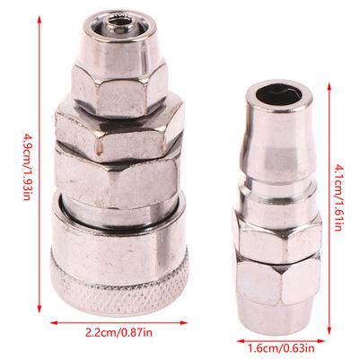 2 Adet Pnömatik Bağlantı Parçası C Tipi Yüksek Basınç Bağlantı Parçası 8Mm Hortum Dikenli Hava Hortumu Hızlı Kompresör Bağlantı Parçası Hava Kompresörü İçin