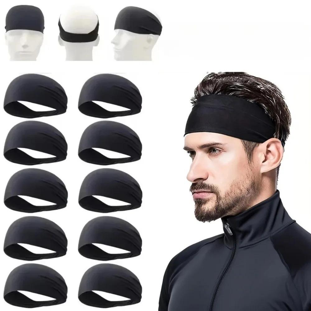 Sports Elastic Sweat Headband, Absorbent Breathable Sweatband, Practical Head Wear for Men Women Fitness & Outdoor Activities