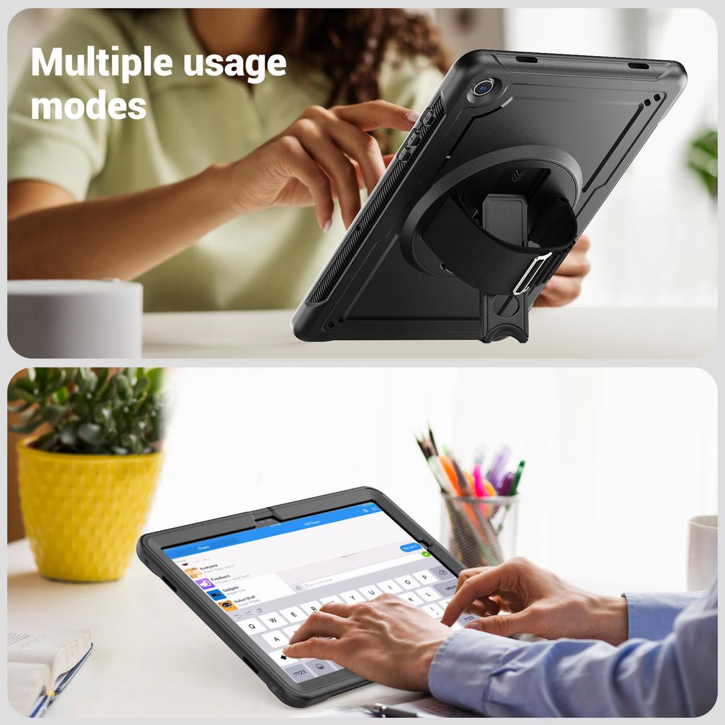 Shockproof Case for Samsung Tab S10 LITE 10.9 X400 / X406B (2025) with Kickstand & Wrist Strap