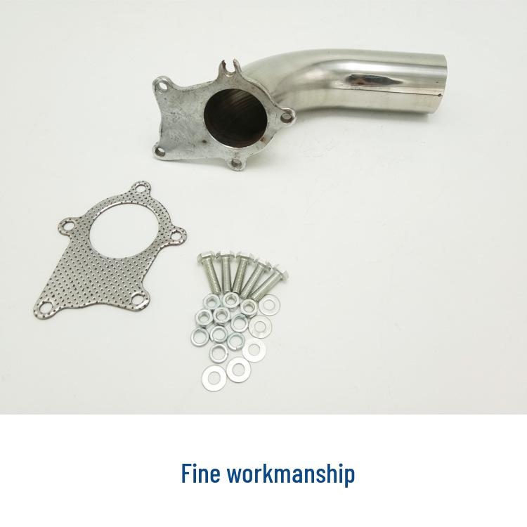 T3/T4 Turbocharger 90° Downpipe with 2.5" Exhaust and 5-Bolt Flange.