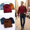 Corduroy Shirt Men Casual Shirts Soft Leisure Solid Color Fit Long Sleeved Man Shirt Oversized Clothes
