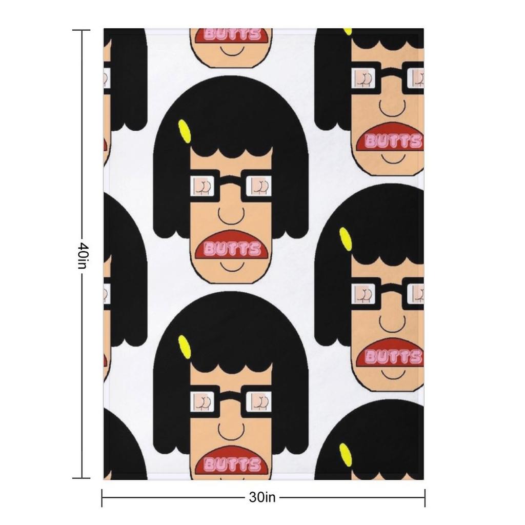 TINA LOVES BUTTS Throw Blanket Plush Furry Soft Beds warm winter Blankets
