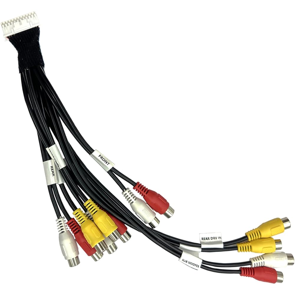 

AV Pre-Out Extension Cable, External Input to RCA Terminal, Output Extension Cable, Compatible with Kenwood KNA-17AV [Parallel Import]