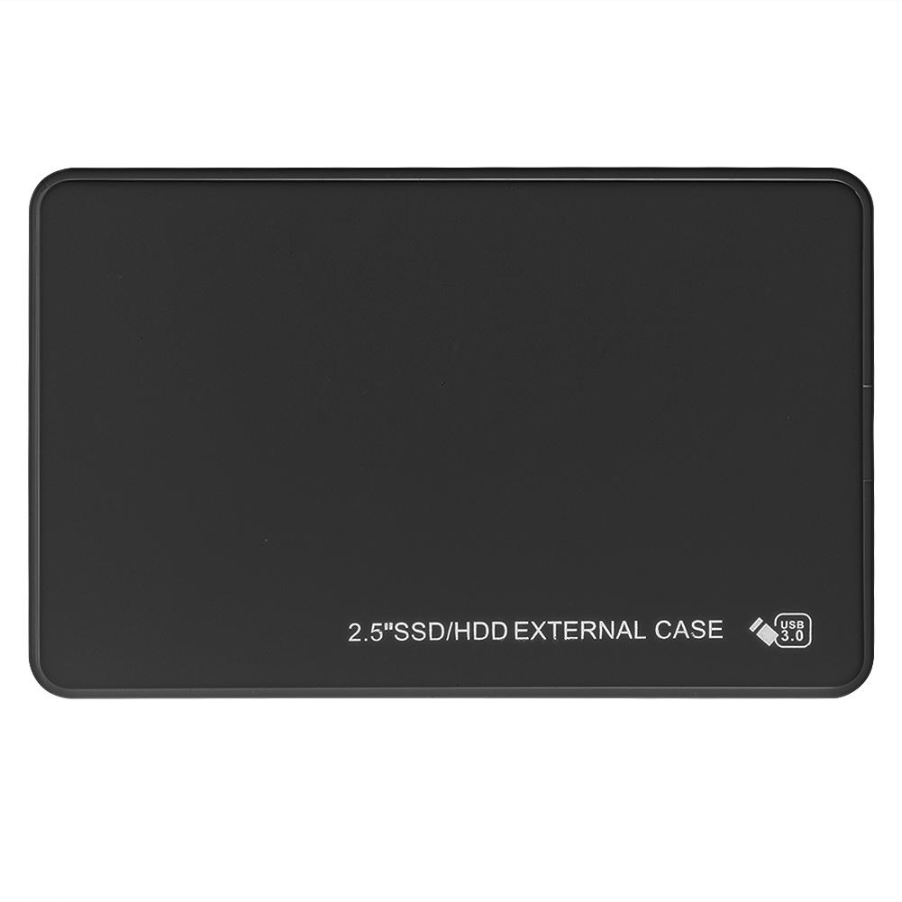 2,5 Zoll Mobile Festplatte Externes Gehäuse ABS 5 Gbit/s Übertragung HDD Box USB3.0 SATA Schwarz  (Nicht enthalten