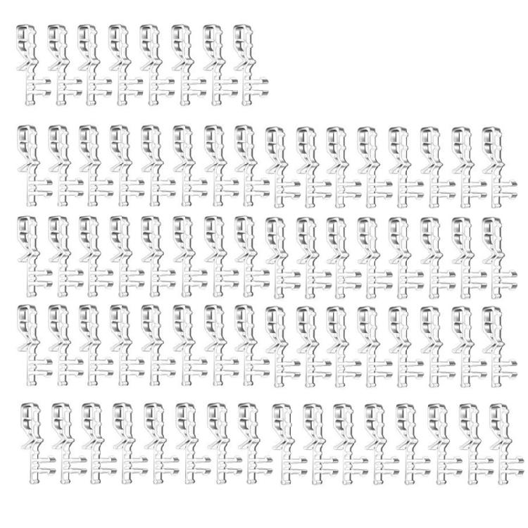 24Pcs Sheer Curtains Clear Valance Clip Vertical Blinds Replacement Parts Retainer Clips Window