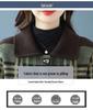 Mother's Spring/Fall Plaid Square-Neck Cardigan: 2025 New Wool Coat for Middle-Aged and Elderly Women